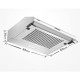 Кухненски Абсорбатор COMFEE' F49SS-60 LED, Стенен Монтаж, 60 см 